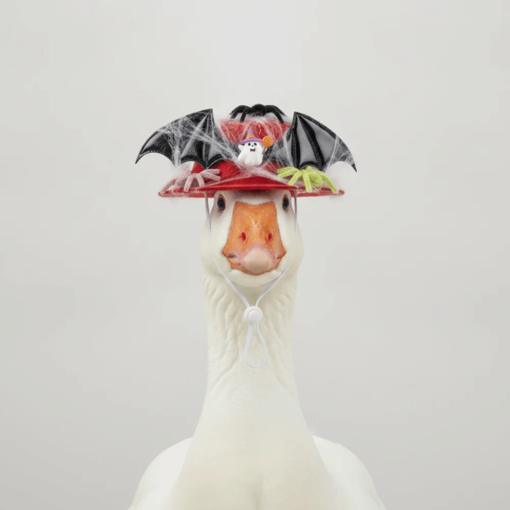 Bat Wings Porch Goose Costume Spiders Fake Cobweb Halloween Goose Outfits DIY Kit Vibrant Red Lawn Goose Clothes
Bat Wings Porch Goose Costume Spiders Fake Cobweb Halloween Goose Outfits DIY Kit Vibrant Red Lawn Goose Clothes