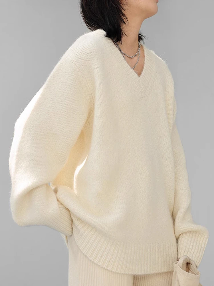 Винтажный свитер с v-образным вырезом Lazy Wind, женский осенне-зимний свободный вязаный джемпер с длинными рукавами, американский повседневный женский пуловер большого размера в стиле ретро
Винтажный свитер с v-образным вырезом Lazy Wind, женский осенне-зимний свободный вязаный джемпер с длинными рукавами, американский повседневный женский пуловер большого размера в стиле ретро