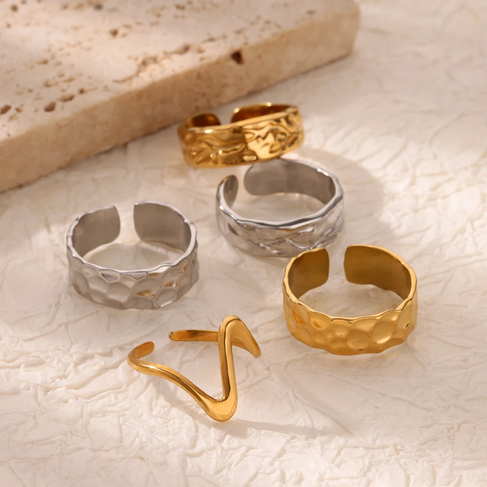 Minimalist Irregular Stainless Steel Rings For Women Gold Color Geometric Ring Fashion Simple Party Christmas Jewelry Gift
Minimalist Irregular Stainless Steel Rings For Women Gold Color Geometric Ring Fashion Simple Party Christmas Jewelry Gift