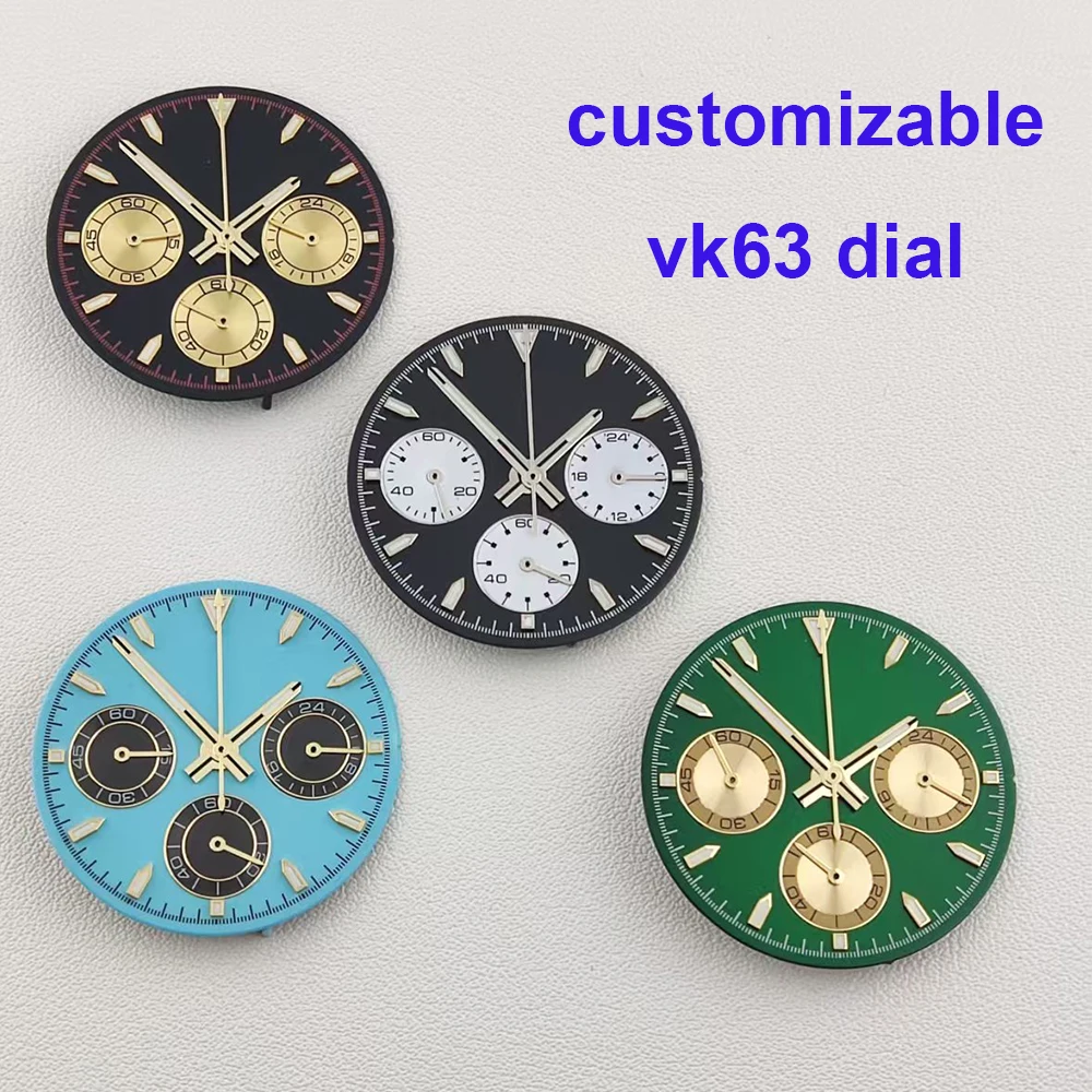 Циферблат для часов 29 мм VK63, с зеленым люминесцентным покрытием, в форме клинка, с возможностью нанесения логотипа, подходит для корпуса VK63 и механизма VK63
Циферблат для часов 29 мм VK63, с зеленым люминесцентным покрытием, в форме клинка, с возможностью нанесения логотипа, подходит для корпуса VK63 и механизма VK63