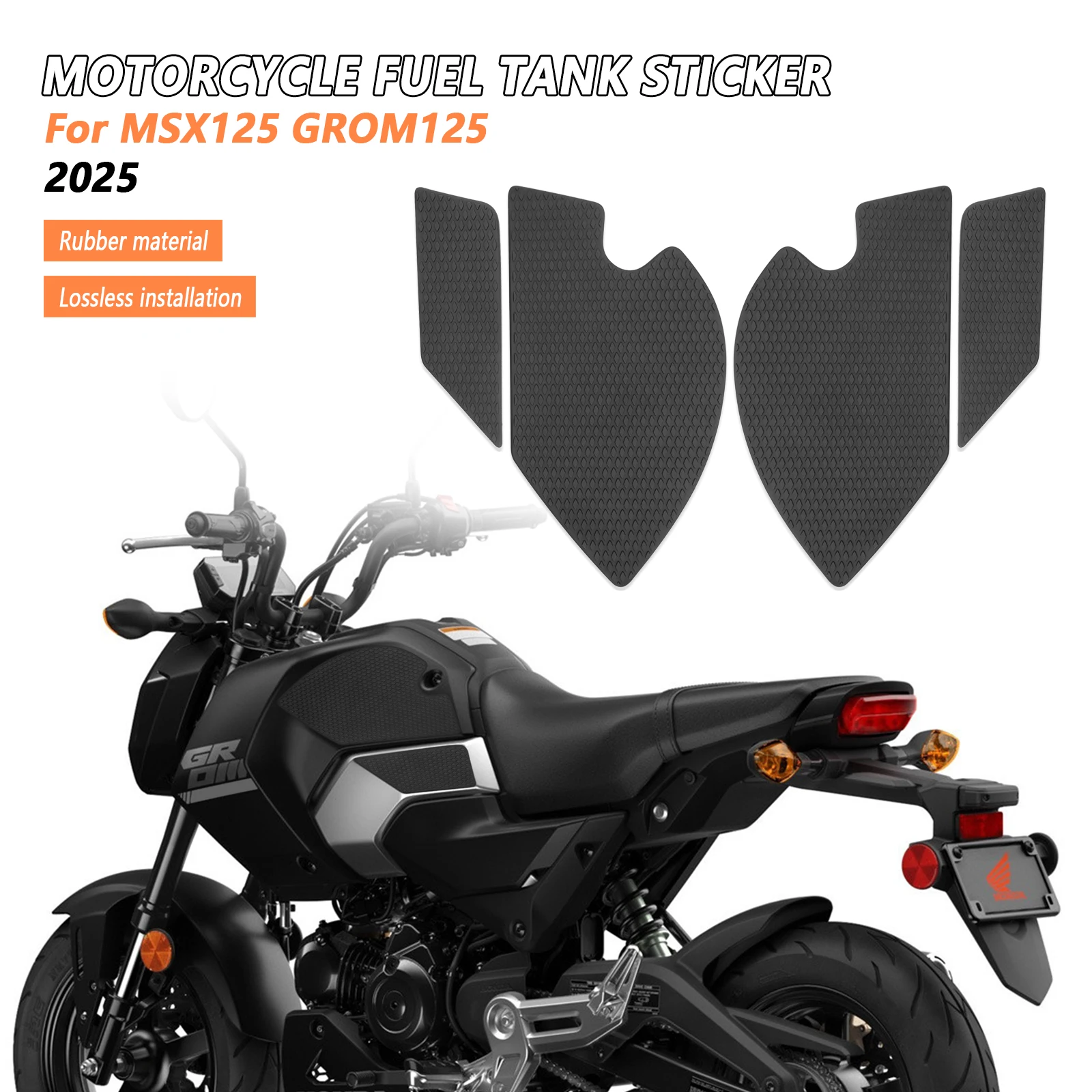 Для Honda MSX125 GROM125 2025 новый мотоциклетный бак, тяговая накладка, противоскользящая наклейка, газовая наколенница, защита MSX 125 GROM 125
Для Honda MSX125 GROM125 2025 новый мотоциклетный бак, тяговая накладка, противоскользящая наклейка, газовая наколенница, защита MSX 125 GROM 125