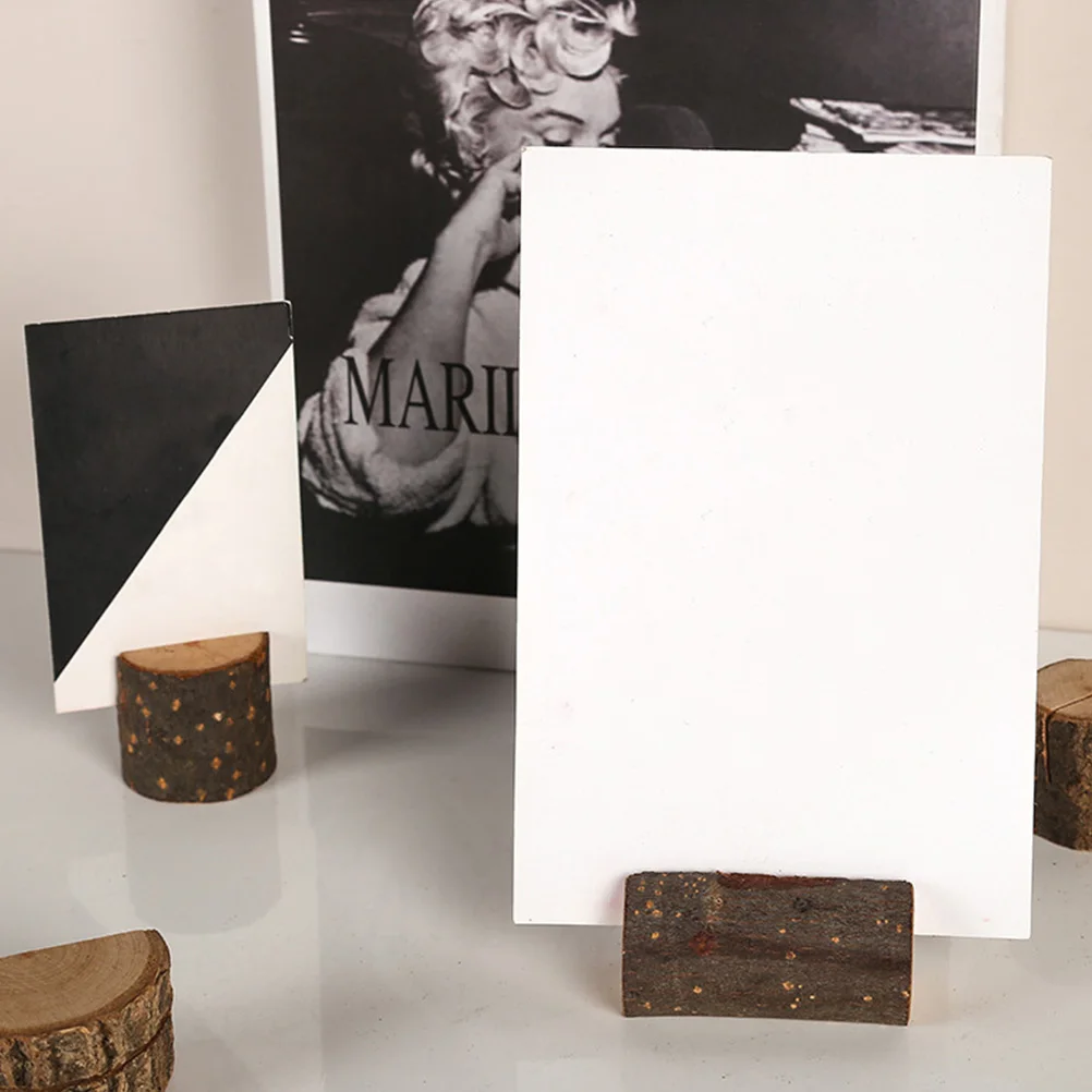 8pcs Wooden Card Holder Natural Shape Elegant Design Memo Clips Photo Postcard Display Decor Lightweight Compact Strong Base
8pcs Wooden Card Holder Natural Shape Elegant Design Memo Clips Photo Postcard Display Decor Lightweight Compact Strong Base