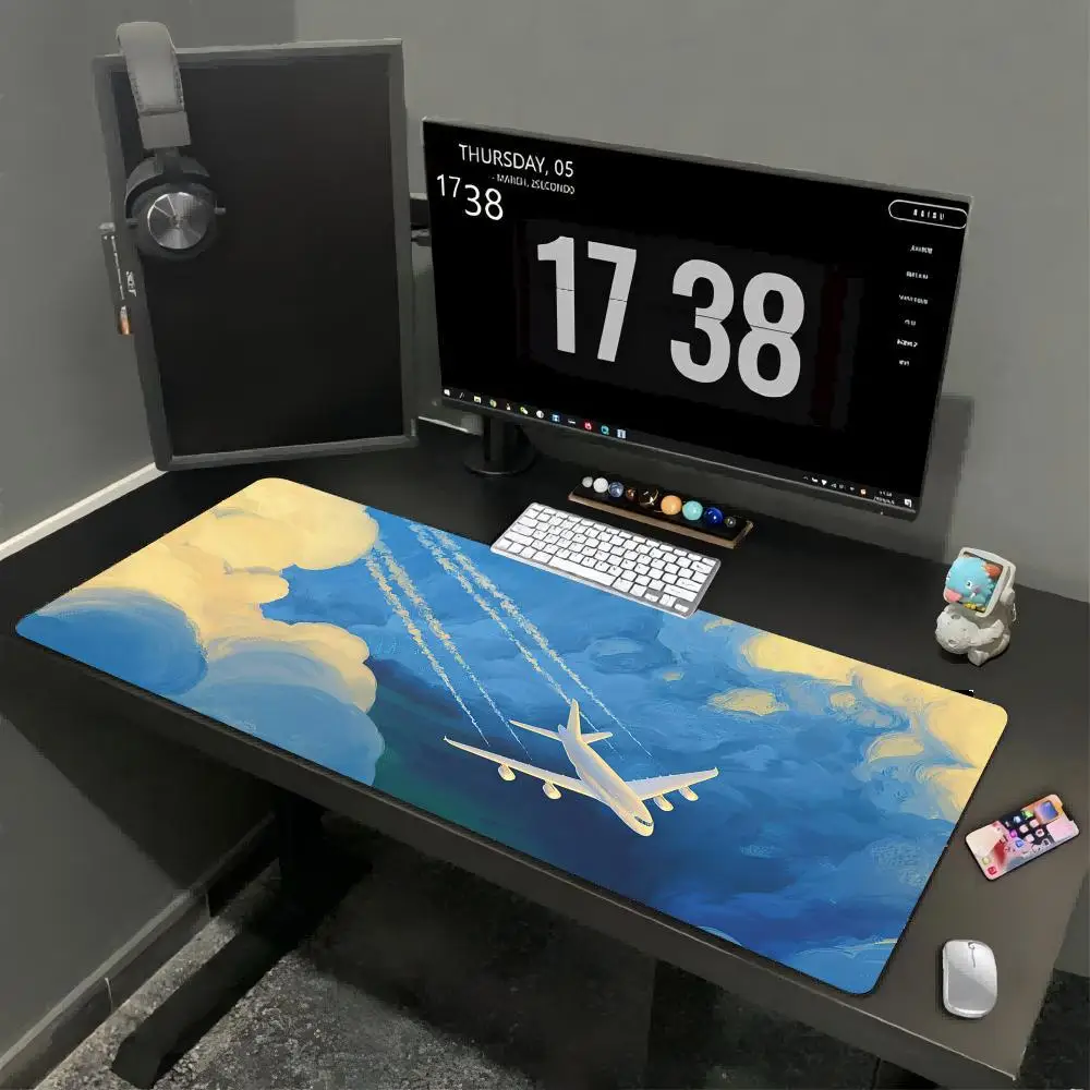 Oil Painting Style Plane Mouse Pad Computer Accessories Office Game Table Mats XXL Anti-slip Gaming Keyboard Mousepads Desk Pads
Oil Painting Style Plane Mouse Pad Computer Accessories Office Game Table Mats XXL Anti-slip Gaming Keyboard Mousepads Desk Pads
