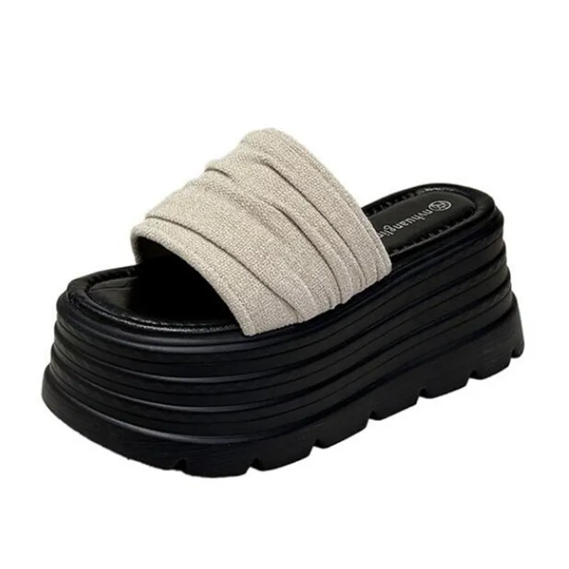 Fashion Women Slippers Flip-Flops Ladies Summer Wedge Heels Shoes Women High Platform Slippers Outdoor Sandals Sandalias Mujer
Fashion Women Slippers Flip-Flops Ladies Summer Wedge Heels Shoes Women High Platform Slippers Outdoor Sandals Sandalias Mujer