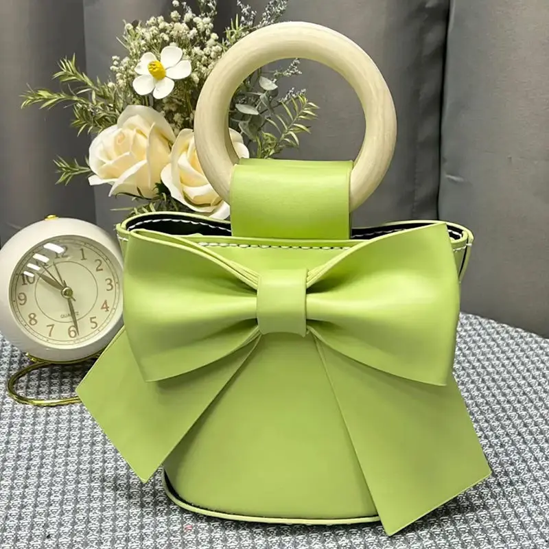 Fashionable Bucket Shaped Cute Bow Tie Handbag For Women 2023 New Casual, Simple And Versatile Diy Handmade Handbag For Women
Fashionable Bucket Shaped Cute Bow Tie Handbag For Women 2023 New Casual, Simple And Versatile Diy Handmade Handbag For Women