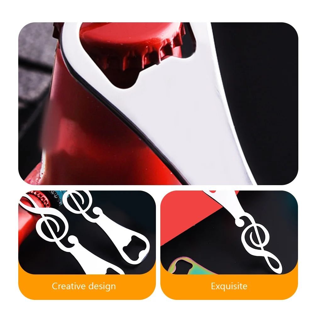 4pcs Bottle Opener Beer Caps Remover Musical Note Shaped Beverage Opener For Party Home Use Christmas Gift
4pcs Bottle Opener Beer Caps Remover Musical Note Shaped Beverage Opener For Party Home Use Christmas Gift
