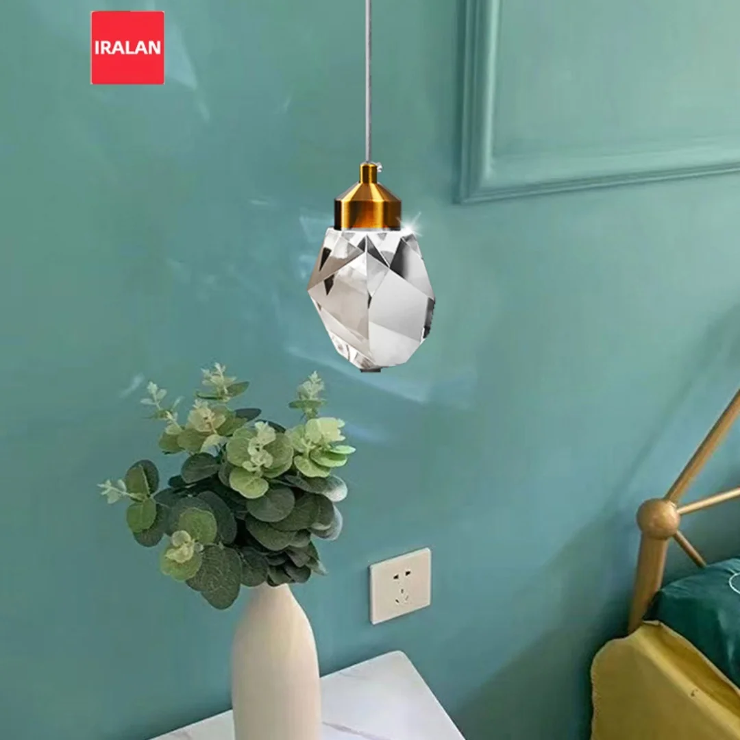 Luxury LED Pendant for Bedside Light Ceiling Chandelier Modern K9 Crystal Living Room Bar Dining Room Ceiling Lamp Home Decor
Luxury LED Pendant for Bedside Light Ceiling Chandelier Modern K9 Crystal Living Room Bar Dining Room Ceiling Lamp Home Decor