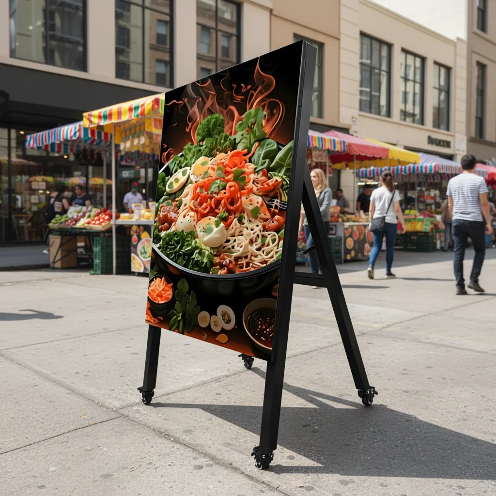 IP65 Waterproof Portable Advertising Machines, Outdoor LED Screens, Signage, Digital Signage Advertising
IP65 Waterproof Portable Advertising Machines, Outdoor LED Screens, Signage, Digital Signage Advertising