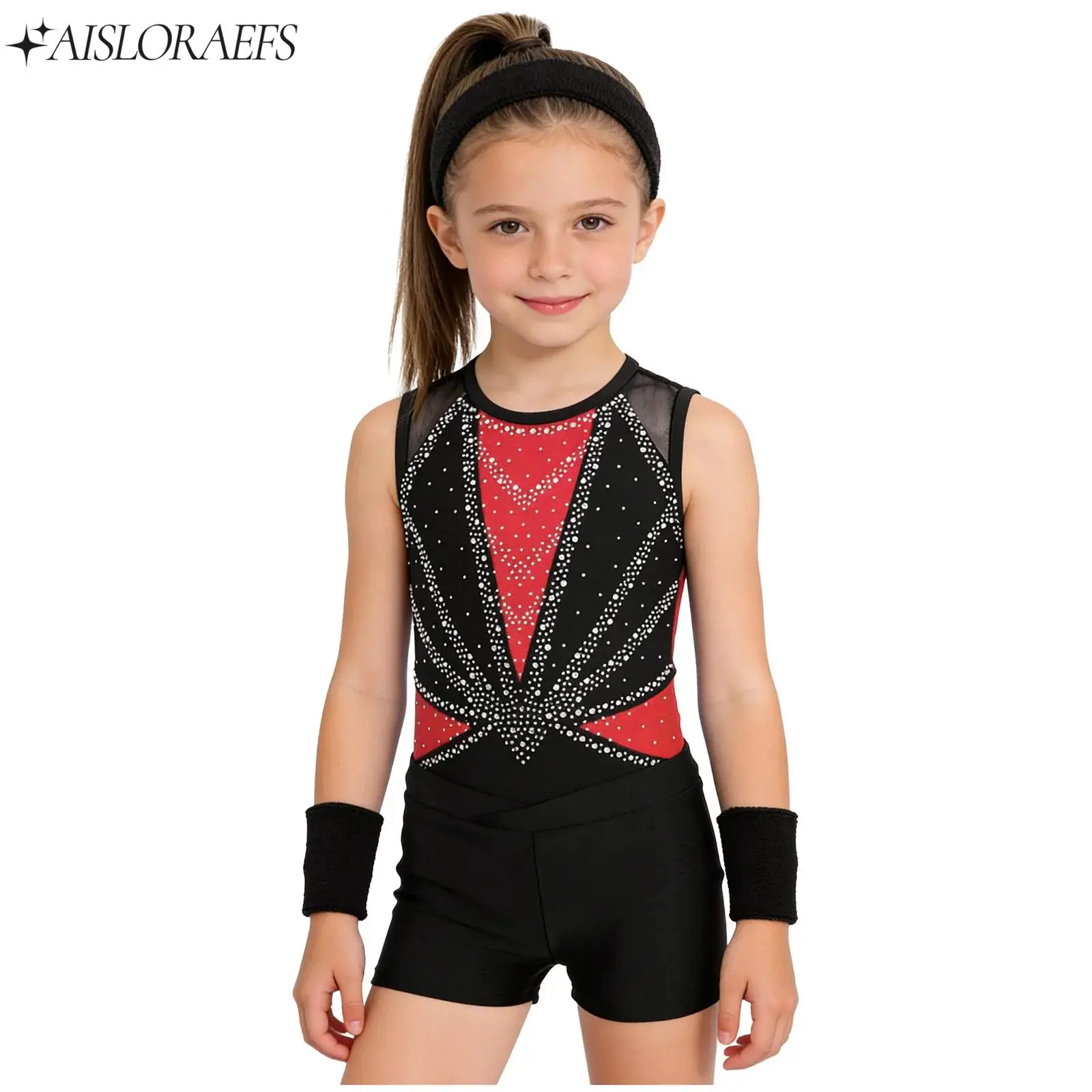 Kids Girls Ballet Dance Gymnastics Costume Set V-front Waistband Shorts Bottoms with Leotard And Sports Headband Wristbands Sets
Kids Girls Ballet Dance Gymnastics Costume Set V-front Waistband Shorts Bottoms with Leotard And Sports Headband Wristbands Sets