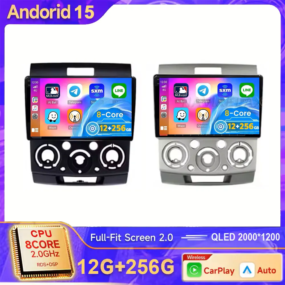 For Mazda BT50 BT-50 2006-2011 9" Android 15 Car Radio Stereo Ford Everest Ranger Multimedia Player CanPlay Autoradio Head Unit
For Mazda BT50 BT-50 2006-2011 9" Android 15 Car Radio Stereo Ford Everest Ranger Multimedia Player CanPlay Autoradio Head Unit