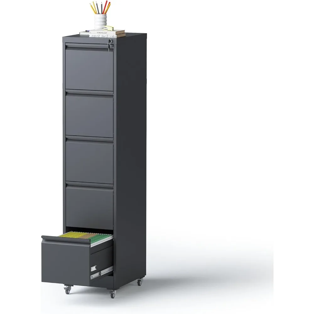 5 Drawer Mobile File Cabinet, Under Desk File Cabinet,Metal Filing Cabinets with Lock for Home Office Organizer Letter/Legal/A4,
5 Drawer Mobile File Cabinet, Under Desk File Cabinet,Metal Filing Cabinets with Lock for Home Office Organizer Letter/Legal/A4,
