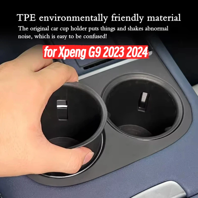 for Xpeng G9 2023 2024 Cup Holder Storage Box Shock-Absorbing Center Console Organizer Tray Car Interior Accessory for Xpeng G9
for Xpeng G9 2023 2024 Cup Holder Storage Box Shock-Absorbing Center Console Organizer Tray Car Interior Accessory for Xpeng G9