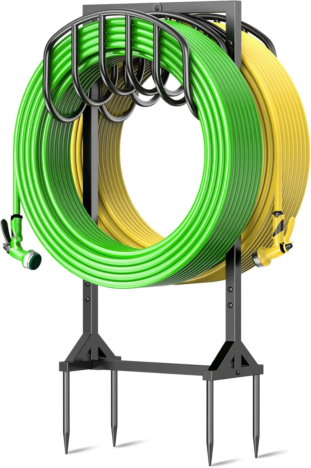 Сверхмощный металлический держатель садового шланга с 4 шипами, вмещает 2 шланги по 150 футов, нержавеющее хранилище для дворовой фермы на газонах
Сверхмощный металлический держатель садового шланга с 4 шипами, вмещает 2 шланги по 150 футов, нержавеющее хранилище для дворовой фермы на газонах