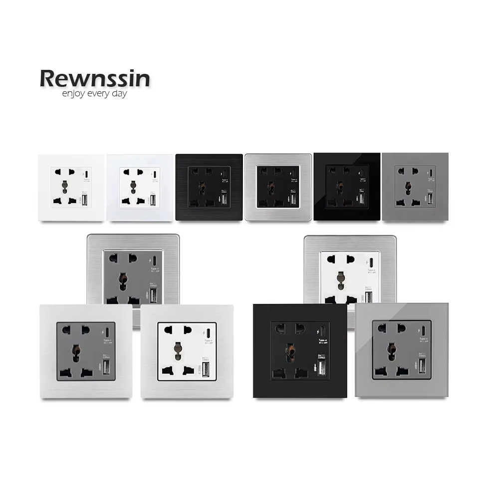 Розетка с портом Type-C, настенная розетка, 3-5-контактная, черно-белая, серая, универсальная, с портом USB, тип 86
Розетка с портом Type-C, настенная розетка, 3-5-контактная, черно-белая, серая, универсальная, с портом USB, тип 86
