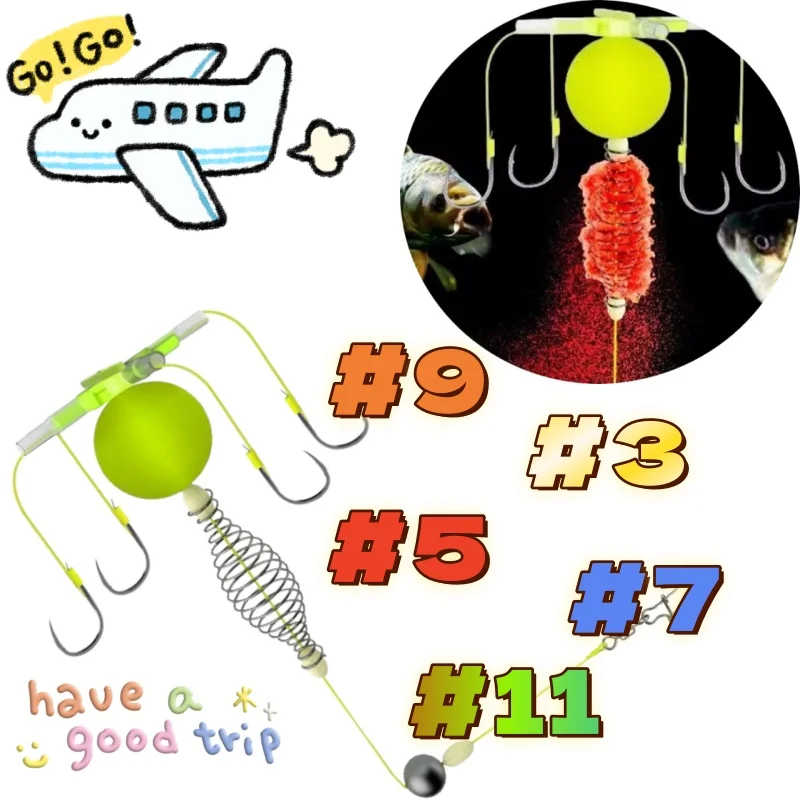 1-6pcs Anti-Bottom Exploding Hook Four Fishing Hooks Group Feeder Float Spring Bait Cage Carbon Steel Line Group Fishing Tools
1-6pcs Anti-Bottom Exploding Hook Four Fishing Hooks Group Feeder Float Spring Bait Cage Carbon Steel Line Group Fishing Tools