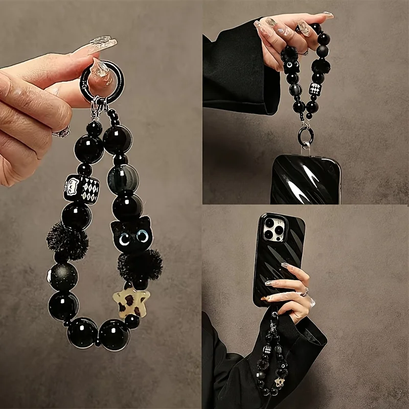 Black plush phone pendant, suitable for home use, phone keychain, phone charm, phone hanging accessory, phone accessory
Black plush phone pendant, suitable for home use, phone keychain, phone charm, phone hanging accessory, phone accessory