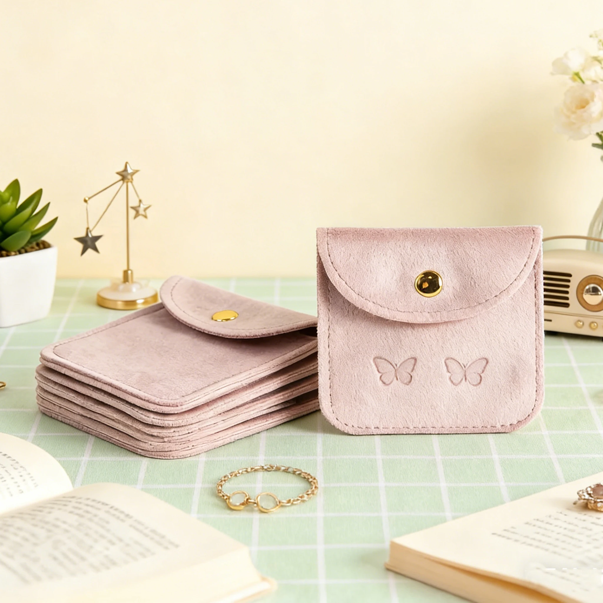 Personalization Velvet Jewelry Pouches With Snap Button 50pcs Small Velvet Gift Storage Bags for Gift Rings Bracelets Necklaces
Personalization Velvet Jewelry Pouches With Snap Button 50pcs Small Velvet Gift Storage Bags for Gift Rings Bracelets Necklaces