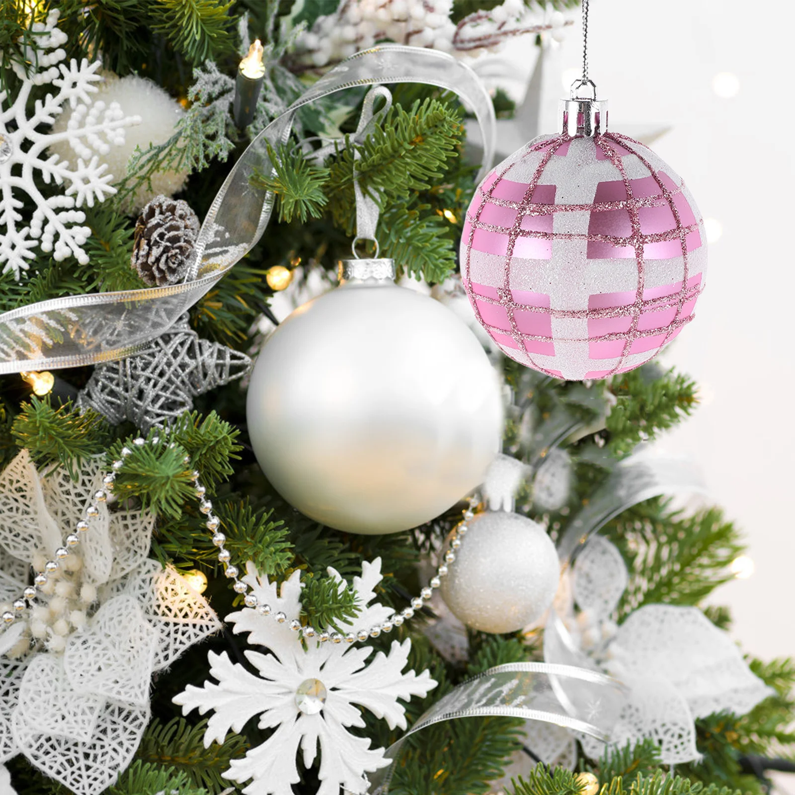 6Pcs Valentine's Day Decoration Balls - 6Cm Buffalo Plaid Hanging Ornaments for Tree Table Vase Indoor Outdoor Party Decor
6Pcs Valentine's Day Decoration Balls - 6Cm Buffalo Plaid Hanging Ornaments for Tree Table Vase Indoor Outdoor Party Decor