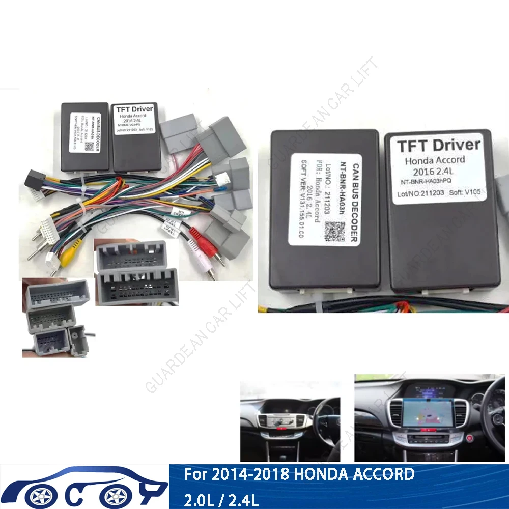 Car Radio Wiring Cable For HONDA ACCORD 2.4L-2.0L 16Pin Harness Adapter With CANBUS Box 2DIN Head Unit Stereo Plug Android navig
Car Radio Wiring Cable For HONDA ACCORD 2.4L-2.0L 16Pin Harness Adapter With CANBUS Box 2DIN Head Unit Stereo Plug Android navig