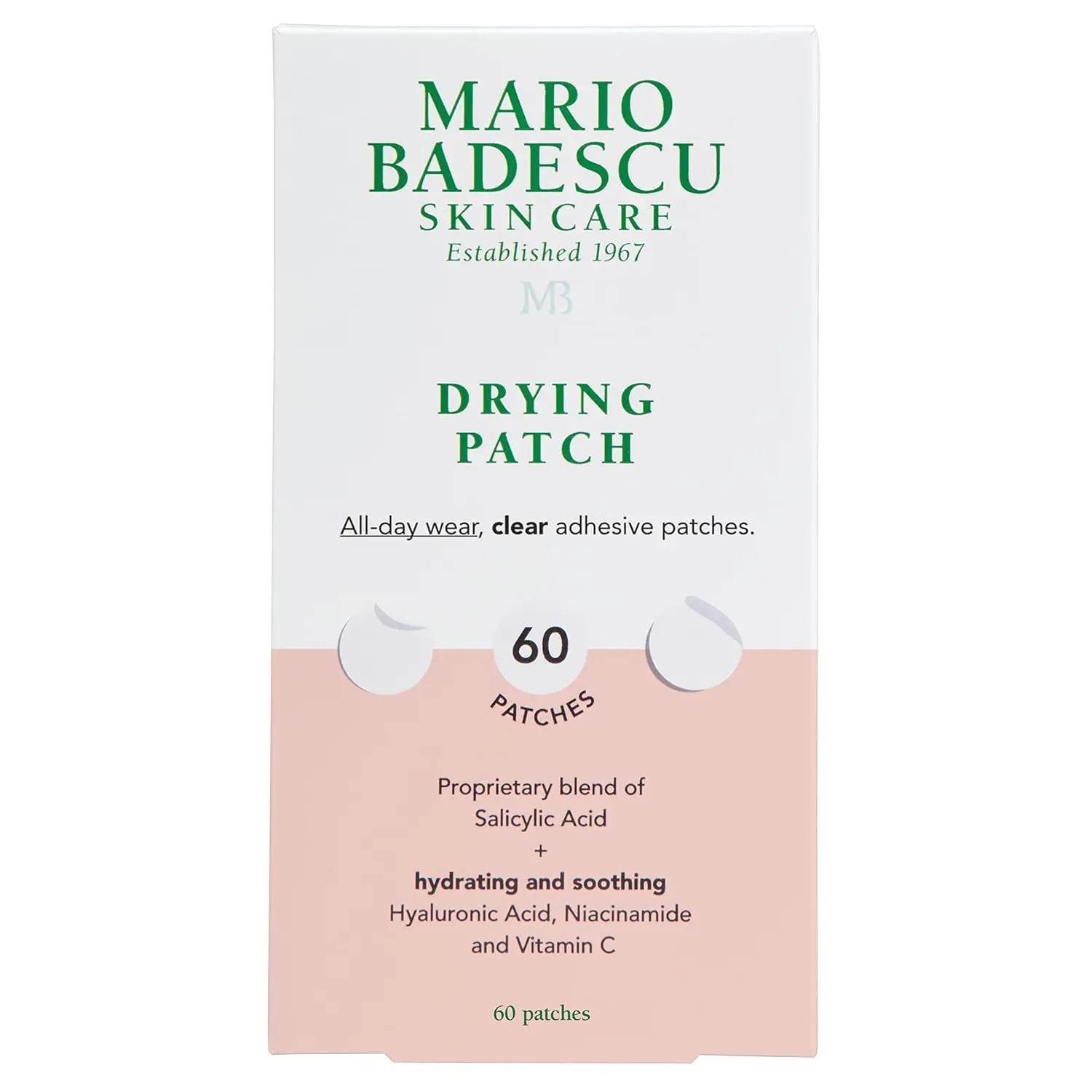 Invisible Blemish Patches with Salicylic Acid & Vitamin C, 60 Count, 12mm, Strong Hold, Vegan
Invisible Blemish Patches with Salicylic Acid & Vitamin C, 60 Count, 12mm, Strong Hold, Vegan