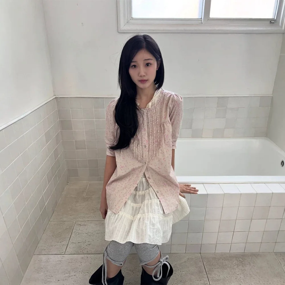 Korean Style Floral Lace Collar Casual Shirt Women's Cotton Bubble Sleeve Seven-Quarter Length Citywalk Top Citywalk
Korean Style Floral Lace Collar Casual Shirt Women's Cotton Bubble Sleeve Seven-Quarter Length Citywalk Top Citywalk