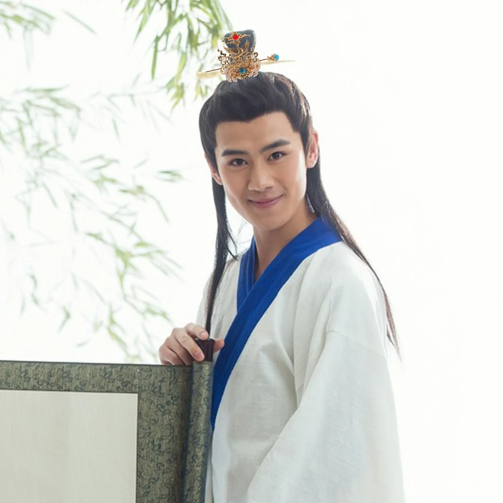 Chinese Vintage Hanfu Hair Coronet Gold Ancient Hairpin Headpiece Traditional Hair Clip for Men Boys Stage Cosplay Accessories
Chinese Vintage Hanfu Hair Coronet Gold Ancient Hairpin Headpiece Traditional Hair Clip for Men Boys Stage Cosplay Accessories