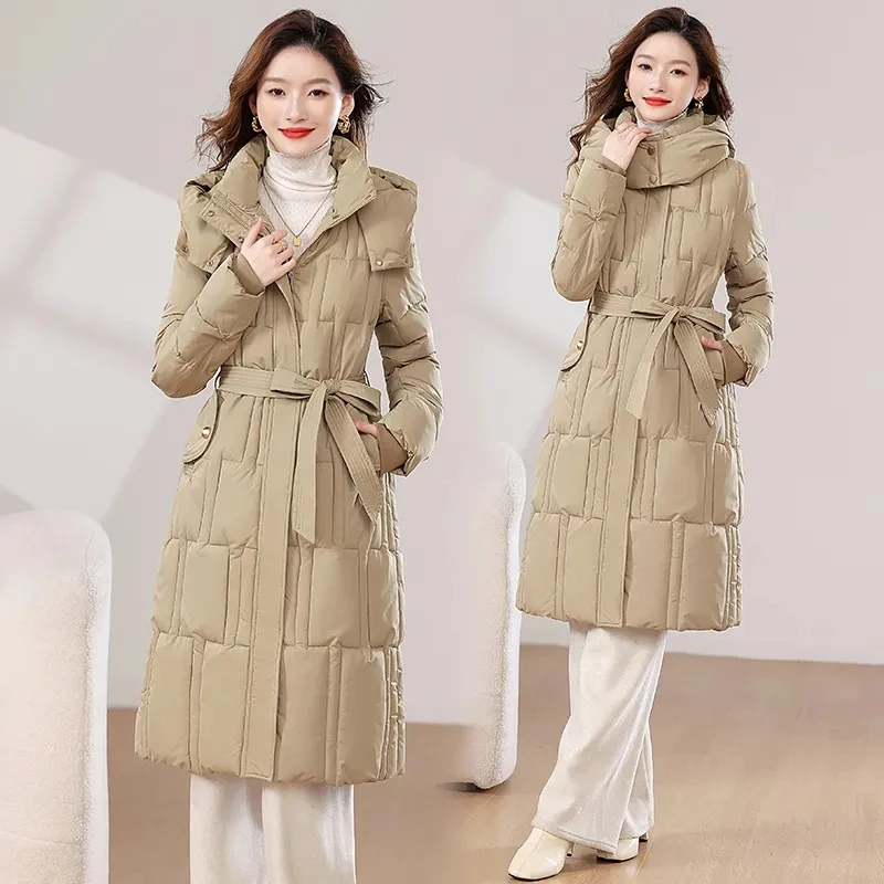 Down Cotton-Padded Coat Womens 2024 New Fashion Parkas Hooded Long Winter Jacket Female Thicken Warm Versatile Outwear
Down Cotton-Padded Coat Womens 2024 New Fashion Parkas Hooded Long Winter Jacket Female Thicken Warm Versatile Outwear