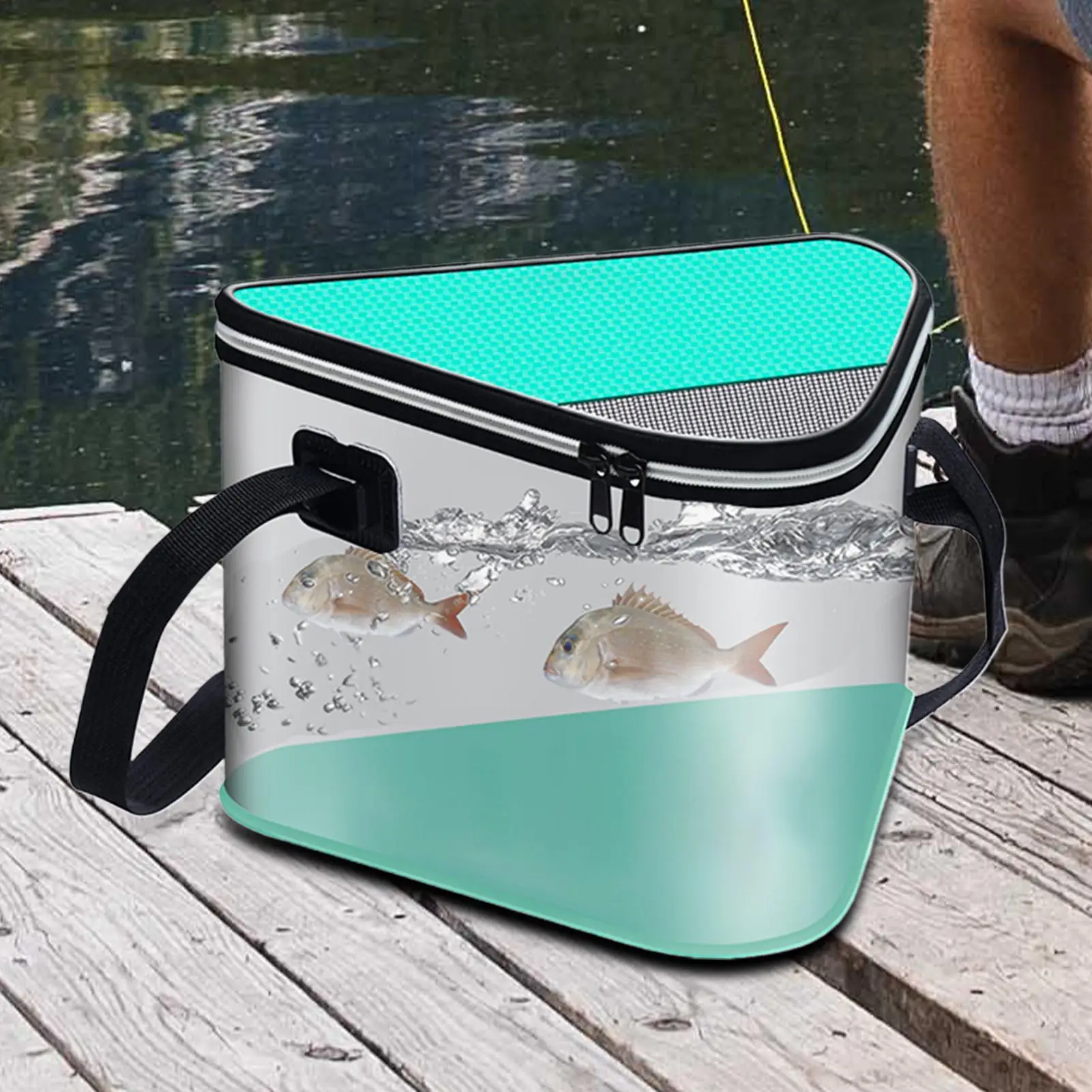 Ведро для рыбалки, портативное многофункциональное складное ведро для рыболовной приманки для пикников, кемпинга, вечеринки на открытом воздухе, струмы, реки, озера
Ведро для рыбалки, портативное многофункциональное складное ведро для рыболовной приманки для пикников, кемпинга, вечеринки на открытом воздухе, струмы, реки, озера