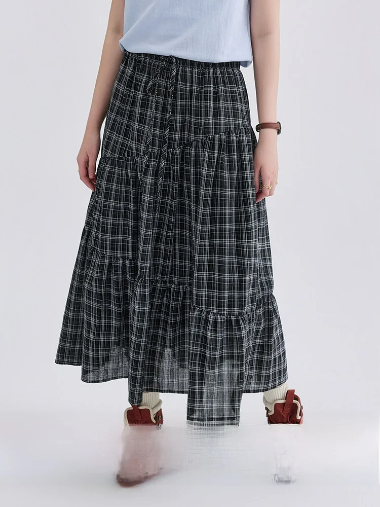 AMUU North Island Design Sensation Drawstring Elastic Waist Plaid Skirt Women's Summer New A-Line Midi Skirts
AMUU North Island Design Sensation Drawstring Elastic Waist Plaid Skirt Women's Summer New A-Line Midi Skirts