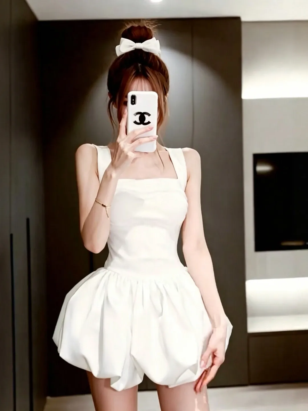 Ballet Style Sleeveless White Strap Dress Women Summer Waist Cinch Slim Fluffy Skirt Spicy Short Skirt Casual A-Line Dress
Ballet Style Sleeveless White Strap Dress Women Summer Waist Cinch Slim Fluffy Skirt Spicy Short Skirt Casual A-Line Dress