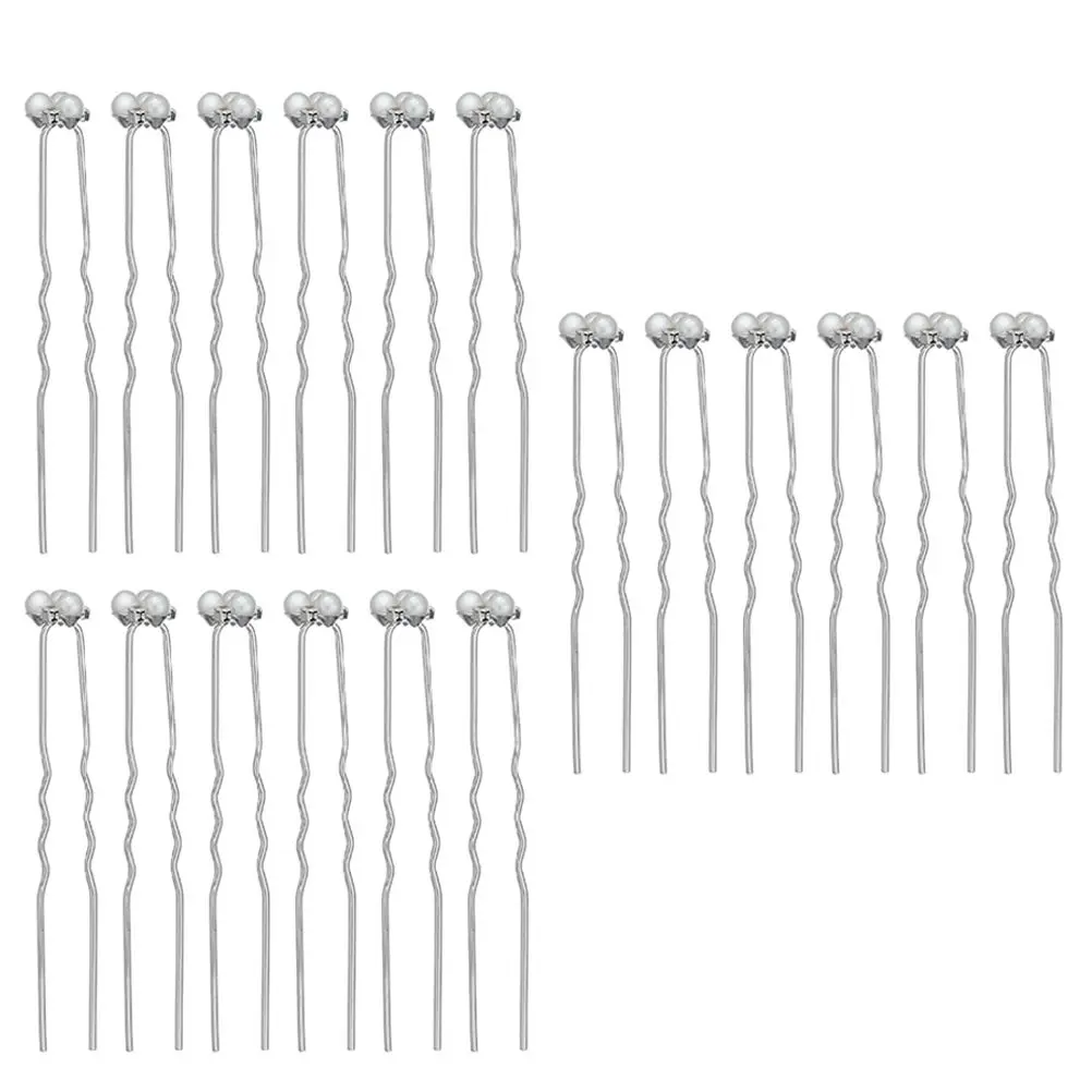 18 Pcs Pearl Rhinestone U-Shaped Clips High Quality Alloy Durable Suitable Thick Hair Bridal Hairpin Wedding Accessory
18 Pcs Pearl Rhinestone U-Shaped Clips High Quality Alloy Durable Suitable Thick Hair Bridal Hairpin Wedding Accessory