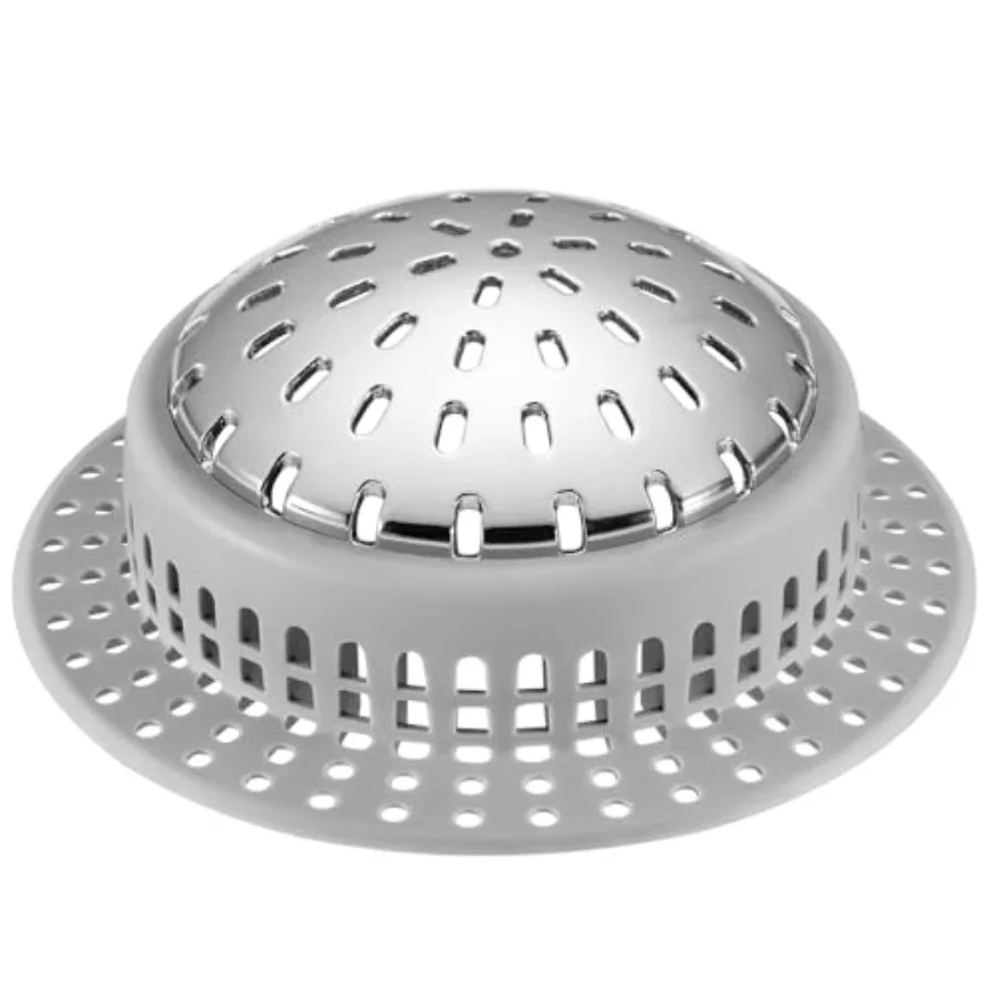 Bathtub Drain Hair Catcher Shower Drain Cover Sink Drain Protector for Pop-Up and Regular Drains, Grey
Bathtub Drain Hair Catcher Shower Drain Cover Sink Drain Protector for Pop-Up and Regular Drains, Grey