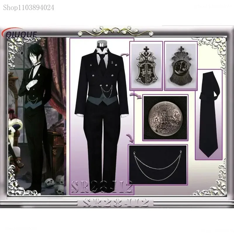 Cosliy Черный дворецкий косплей японского аниме Kuroshitsuji Sebastian Michaelis косплей костюм унисекс униформа 8 предметов с татуировкой
Cosliy Черный дворецкий косплей японского аниме Kuroshitsuji Sebastian Michaelis косплей костюм унисекс униформа 8 предметов с татуировкой