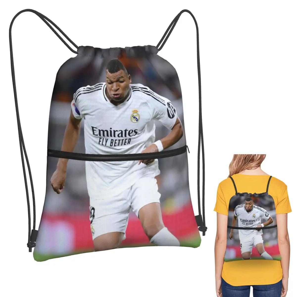Football KM Mbappe Soccer Backpacks Portable Drawstring Bags Sports Bag Book Bags for Man Woman Students
Football KM Mbappe Soccer Backpacks Portable Drawstring Bags Sports Bag Book Bags for Man Woman Students
