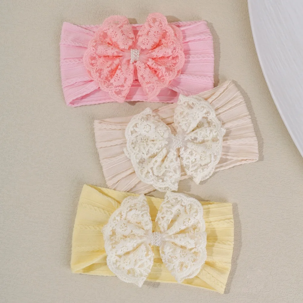 Baby Bow Headbands for Girl Cute Lace Rhinestone Hair Band Newborn Elastic Infant Turban Kids Headwear Baby Hair Accessories
Baby Bow Headbands for Girl Cute Lace Rhinestone Hair Band Newborn Elastic Infant Turban Kids Headwear Baby Hair Accessories