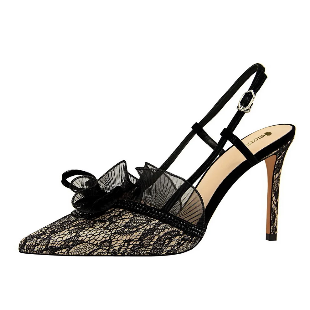 34-43 High Heels Fashion Sexy Banquet Women's Shoes Summer Black Lace Thin Heel Rhinestone Mesh Sandals
34-43 High Heels Fashion Sexy Banquet Women's Shoes Summer Black Lace Thin Heel Rhinestone Mesh Sandals