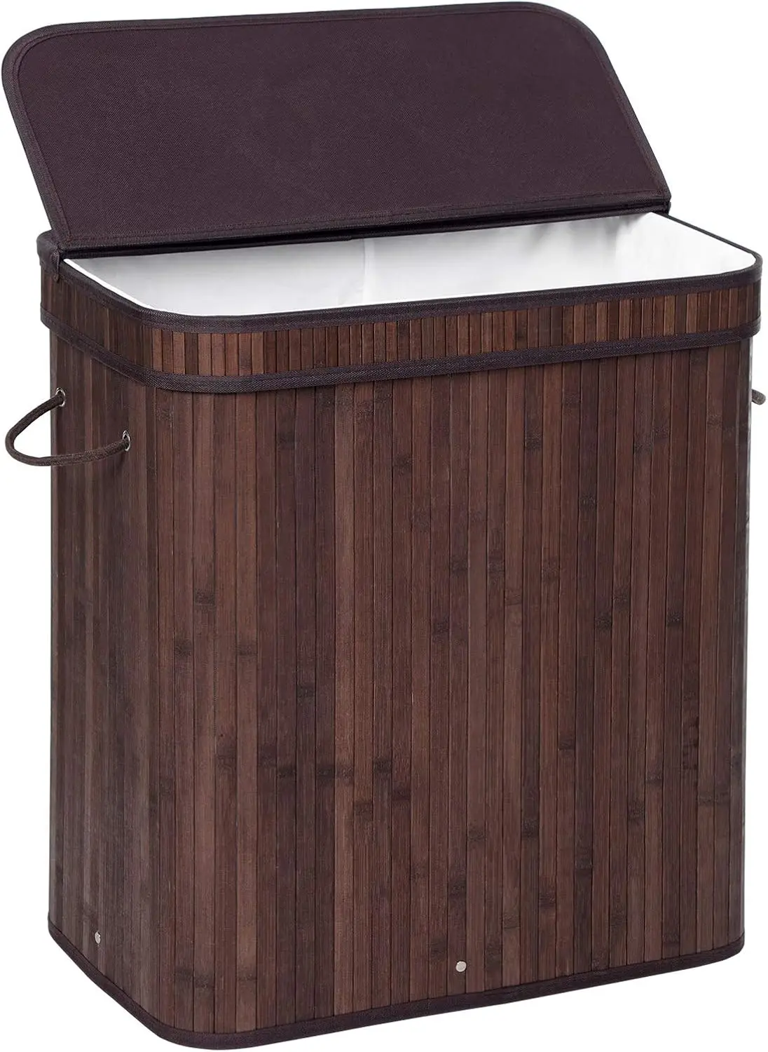 Складная бамбуковая корзина для белья с крышкой и ручками, 100 л для хранения в спальне или прачечной, коричневая
Складная бамбуковая корзина для белья с крышкой и ручками, 100 л для хранения в спальне или прачечной, коричневая