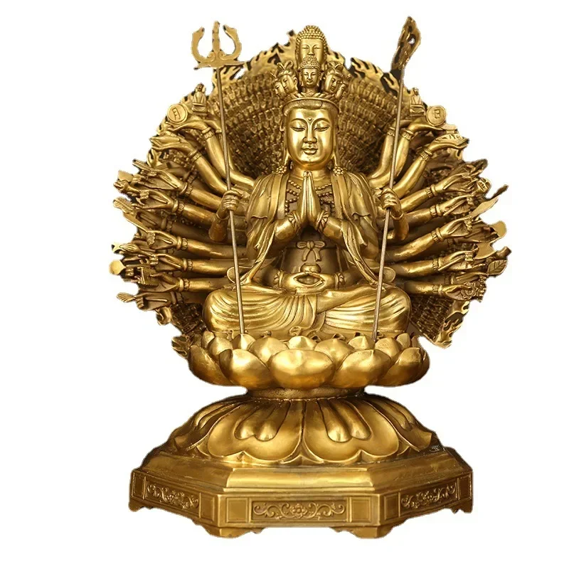 Decorative Brass Thousand Eyed Avalokitesvara Bodhisattva Maidens Home Buddhist Hall
Decorative Brass Thousand Eyed Avalokitesvara Bodhisattva Maidens Home Buddhist Hall