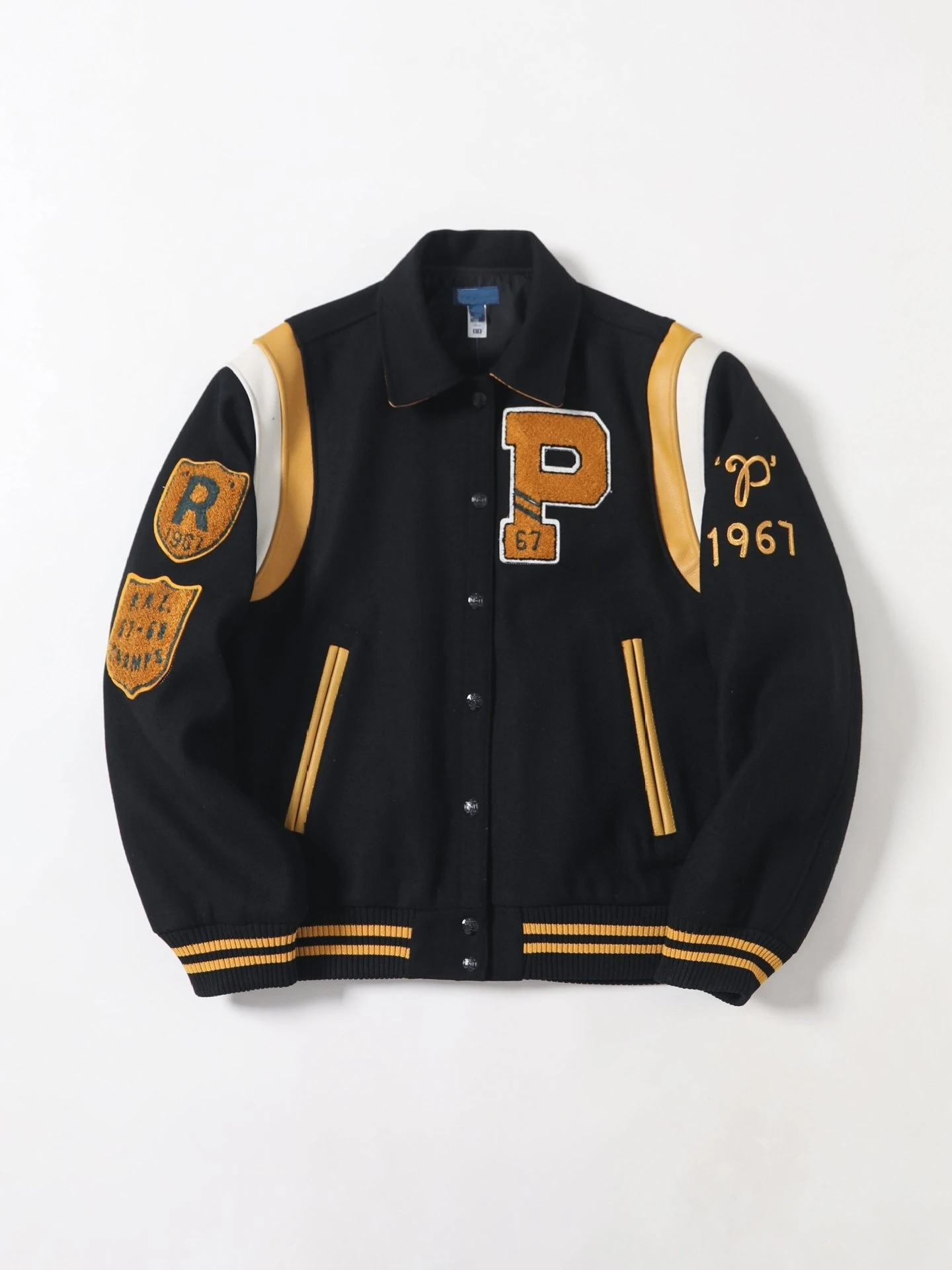 American Sle Baseball Jaet Coat Couple Matching Casual Outerwear Men's Women's Winter Long Sve Flip Collar Coat
American Sle Baseball Jaet Coat Couple Matching Casual Outerwear Men's Women's Winter Long Sve Flip Collar Coat