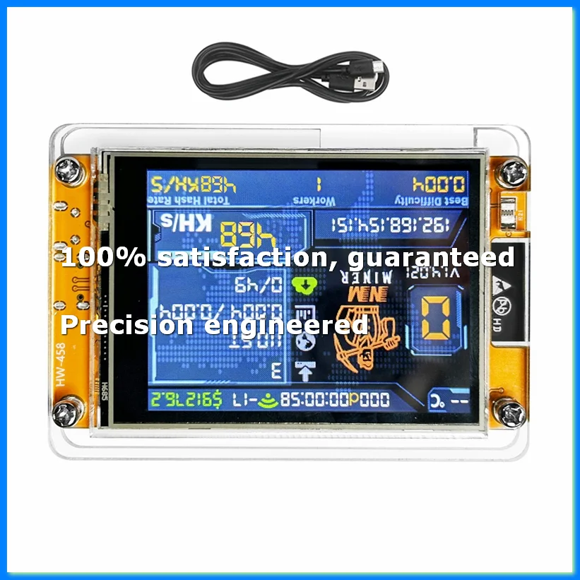 NMMiner NerdMiner V2 468KH/S Hashrate BTC Solo Lottery Miner ESP32 2.8 Inch Smart Display Bitcoin Crypto Lottery Miner-A73M
NMMiner NerdMiner V2 468KH/S Hashrate BTC Solo Lottery Miner ESP32 2.8 Inch Smart Display Bitcoin Crypto Lottery Miner-A73M