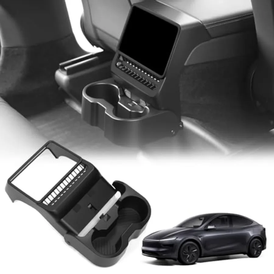 Rear Cup Holder for Tesla Model Y Juniper 2026/ Model 3 Highland 2025 2026, Rear Center Console Cup Drink Holder, No Drilling,
Rear Cup Holder for Tesla Model Y Juniper 2026/ Model 3 Highland 2025 2026, Rear Center Console Cup Drink Holder, No Drilling,