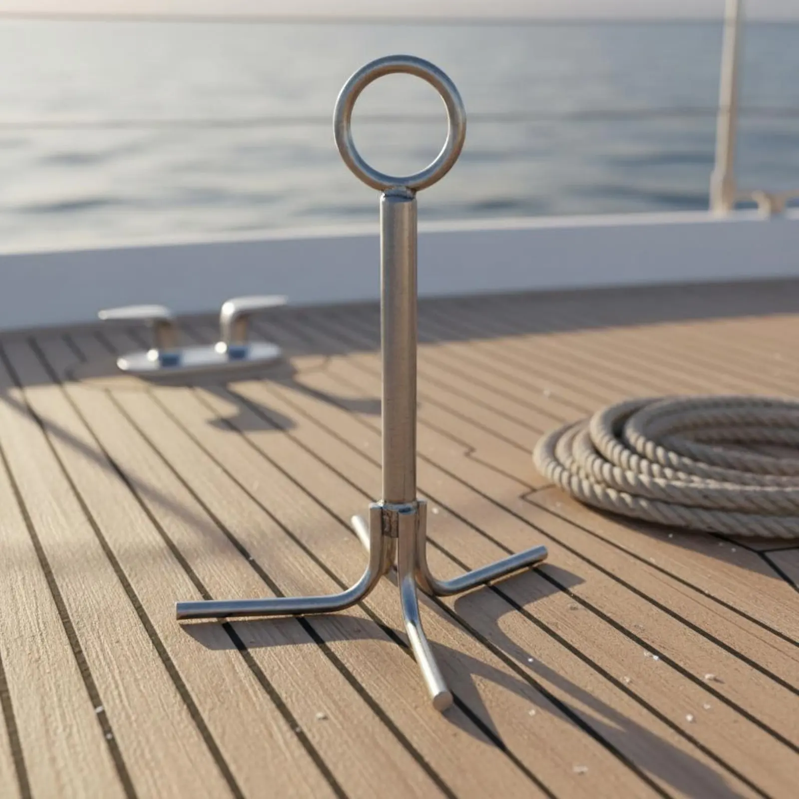 Four-Claw Anchor Stainless Steel 4-Prong Anchor 4 Claw Grappling Hook Strong Grasping Marine Hardware Compact for Yacht, Sailing
Four-Claw Anchor Stainless Steel 4-Prong Anchor 4 Claw Grappling Hook Strong Grasping Marine Hardware Compact for Yacht, Sailing