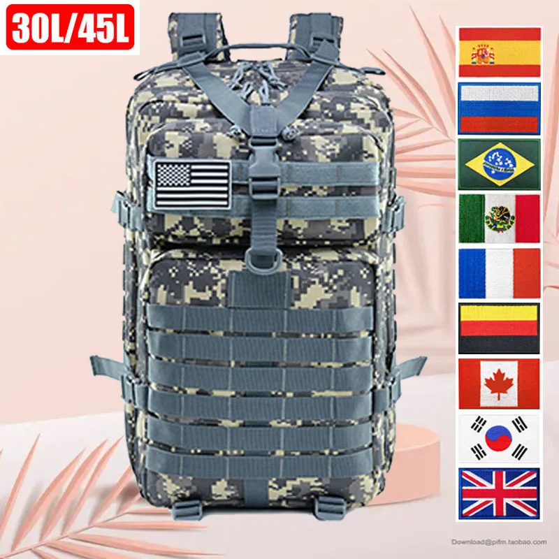 Large Capacity Hiking Hunting Rucksack Men Military Tactical Backpack Outdoor Nylon Travel Bag Softback Camping Knapsack 30L/50L
Large Capacity Hiking Hunting Rucksack Men Military Tactical Backpack Outdoor Nylon Travel Bag Softback Camping Knapsack 30L/50L
