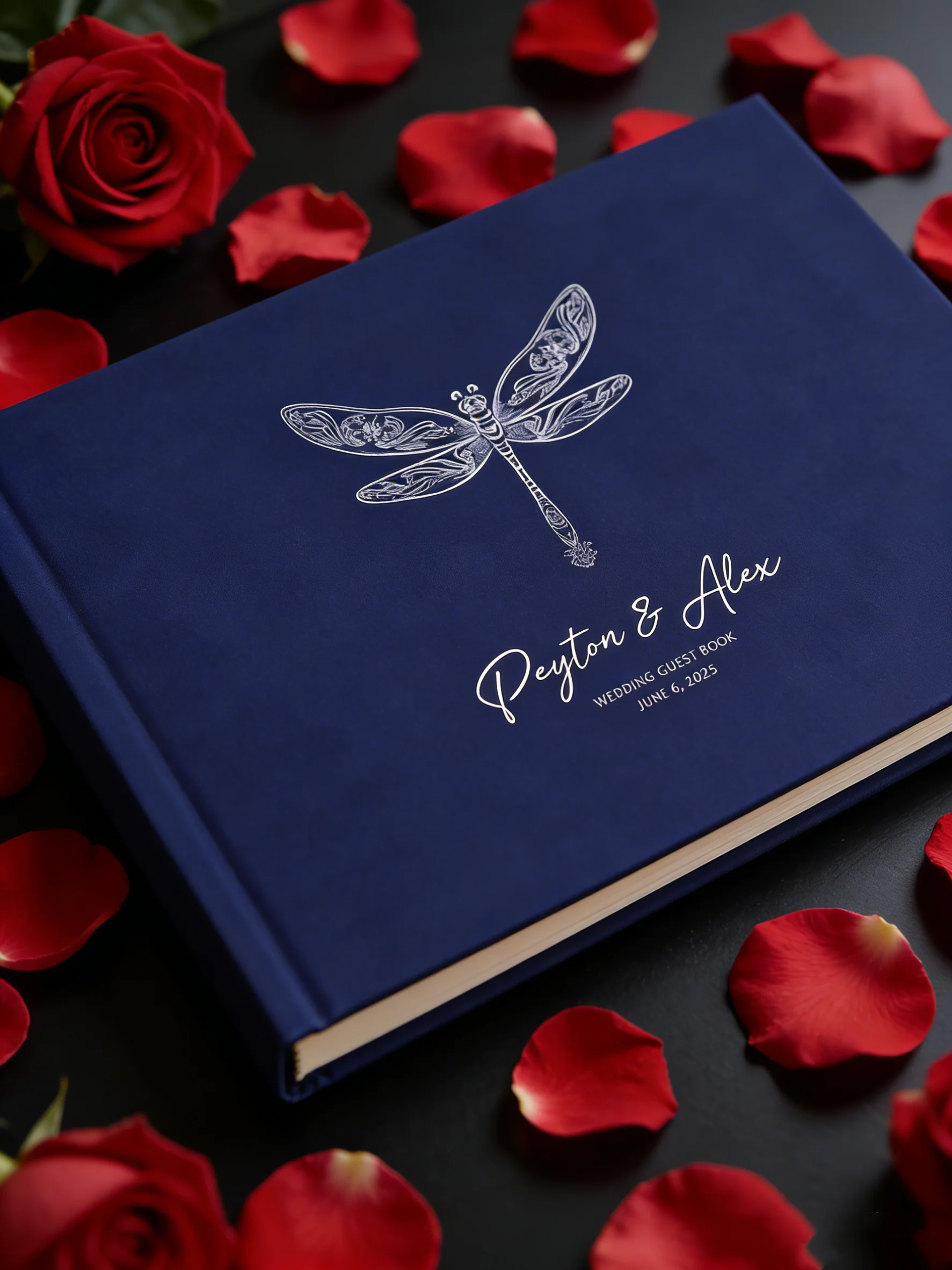 Custom Elegant Matte Wedding Guest Book Gold Rose Gold Silver Foil Print Modern Ceremony Sign In Registry Book
Custom Elegant Matte Wedding Guest Book Gold Rose Gold Silver Foil Print Modern Ceremony Sign In Registry Book