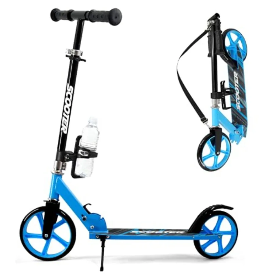 Scooter for Ages 6+ Teens and Adults Max Load 240 LBS Foldable Kick Scooter with 8-inch Big Wheels Kickstand 3 Adjustable Level
Scooter for Ages 6+ Teens and Adults Max Load 240 LBS Foldable Kick Scooter with 8-inch Big Wheels Kickstand 3 Adjustable Level