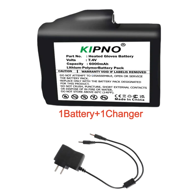 Heated Gloves Battery 7.4V 6000mah Polymer Lithium Battery for Heating Vest, Socks, Winter Antifreeze Heating Battery 755060-2S
Heated Gloves Battery 7.4V 6000mah Polymer Lithium Battery for Heating Vest, Socks, Winter Antifreeze Heating Battery 755060-2S