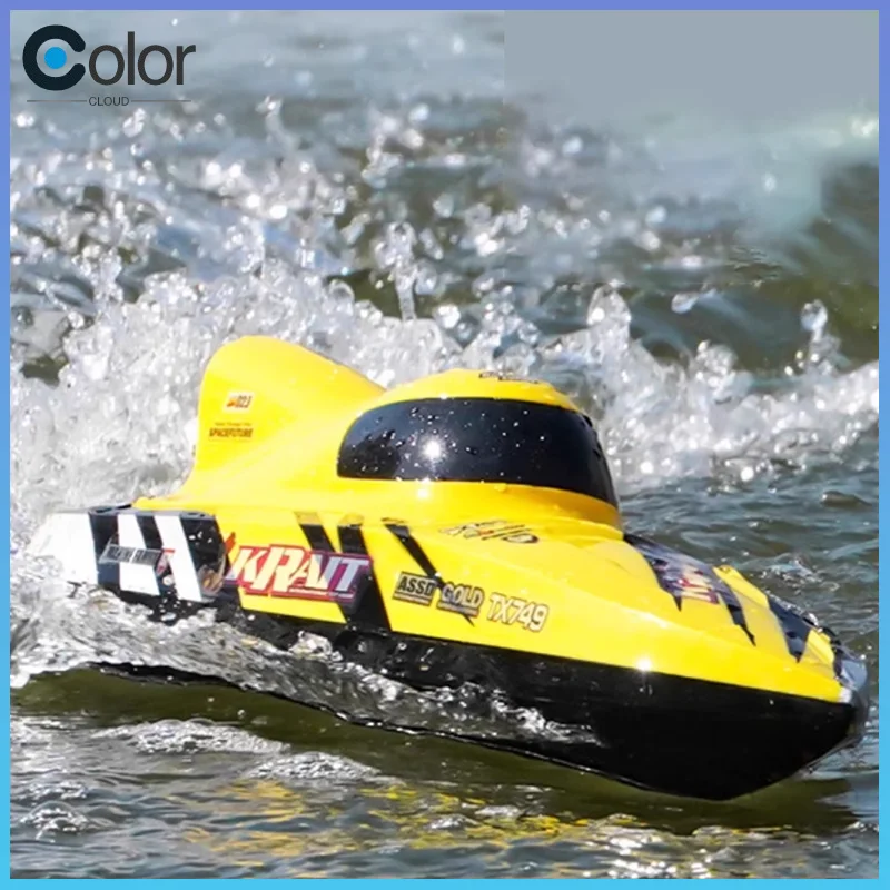 2.4g Electric High-Speed Turbojet Speedboat Brushless Motor Full-Scale Remote Control Boat Model Competition Water Toy Boat Mode
2.4g Electric High-Speed Turbojet Speedboat Brushless Motor Full-Scale Remote Control Boat Model Competition Water Toy Boat Mode