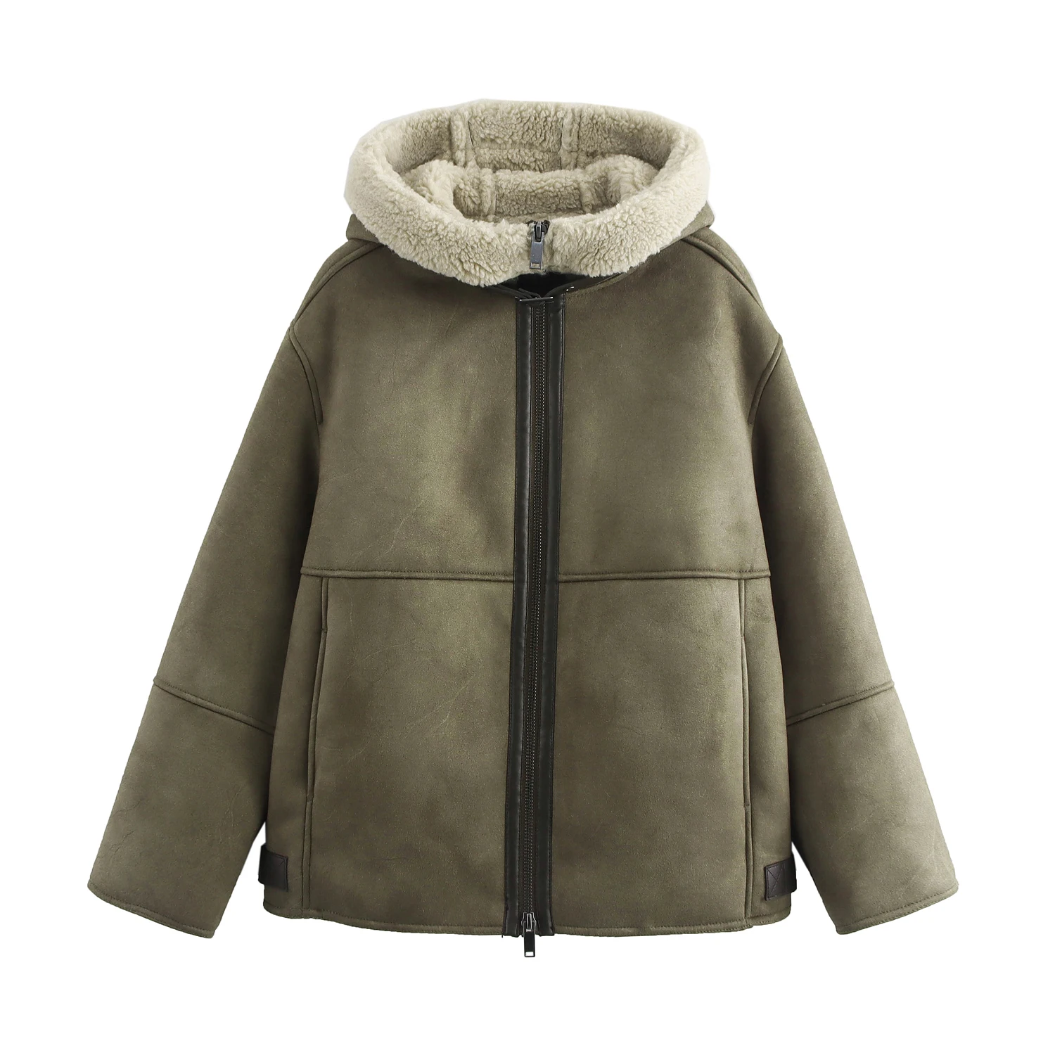 ZBZA Autumn New Faionable Street Sle Women's Jaet Double Layer Hooded Versatile Outerwear Long Sve Zipper Closure
ZBZA Autumn New Faionable Street Sle Women's Jaet Double Layer Hooded Versatile Outerwear Long Sve Zipper Closure
