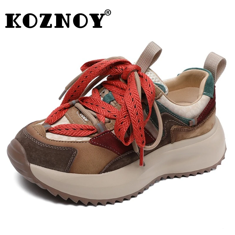 Koznoy 4,5 см, модная обувь из синтетической натуральной кожи, сандалии, женские женские туфли на плоской подошве, летние кроссовки на танкетке на массивной платформе в этническом стиле
Koznoy 4,5 см, модная обувь из синтетической натуральной кожи, сандалии, женские женские туфли на плоской подошве, летние кроссовки на танкетке на массивной платформе в этническом стиле