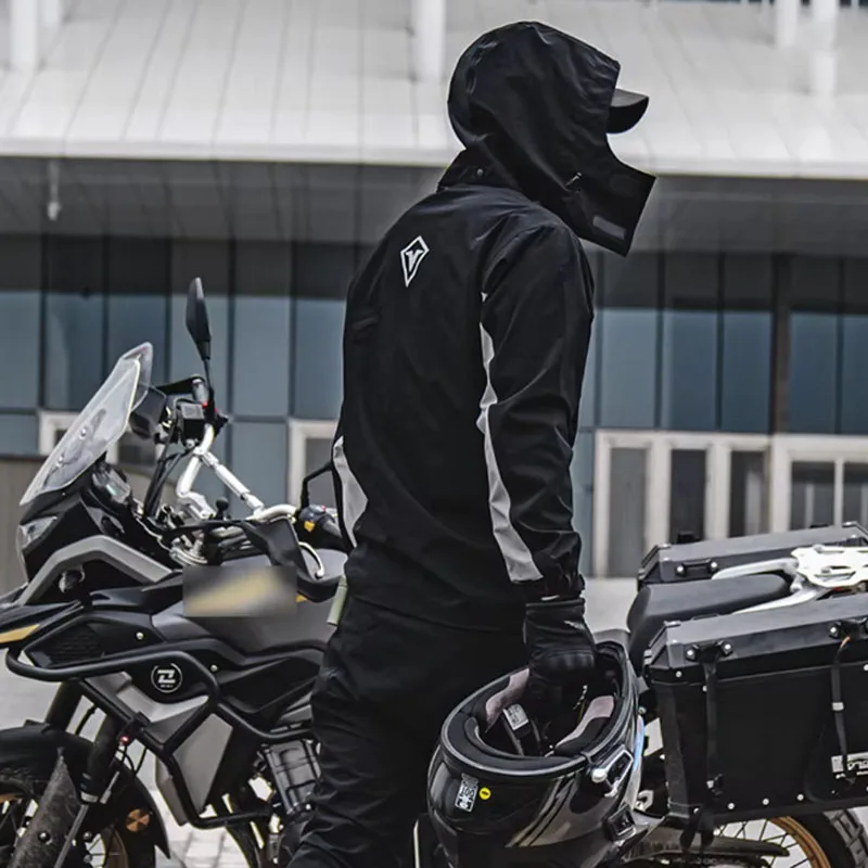 Водонепроницаемый мотоциклетный дождевик — комплект из накидки и брюк с отражающими полосами, подходит для мужчин и женщин, для езды в любую погоду
Водонепроницаемый мотоциклетный дождевик — комплект из накидки и брюк с отражающими полосами, подходит для мужчин и женщин, для езды в любую погоду